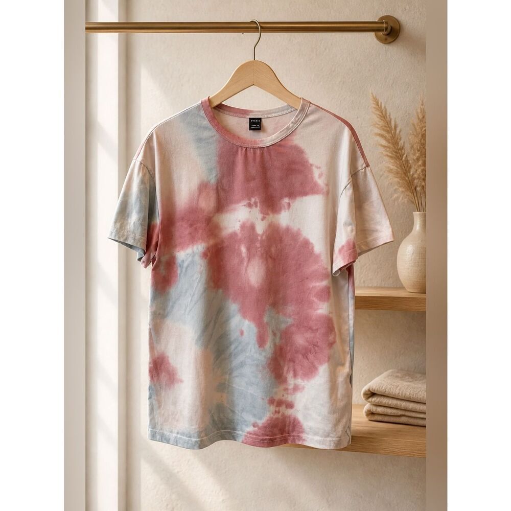 SHEIN TYE DYE SHORT SLEEVE T-SHIRT SIZEE PETITE XS